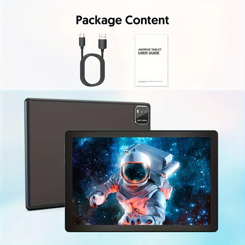 Android 14 Tablet Latest Tablets, 10 Inch Tablet (3+3)GB RAM 64GB ROM 1TB Expand, 6000Mah Battery 2 in 1 Tablet with Keyboard, Case, Stylus, 4-Core Tablet PC, 5G Wifi, 2MP+8MP Dual Camera, 1280 * 800 FHD IPS Screen, Tablet, Pad
